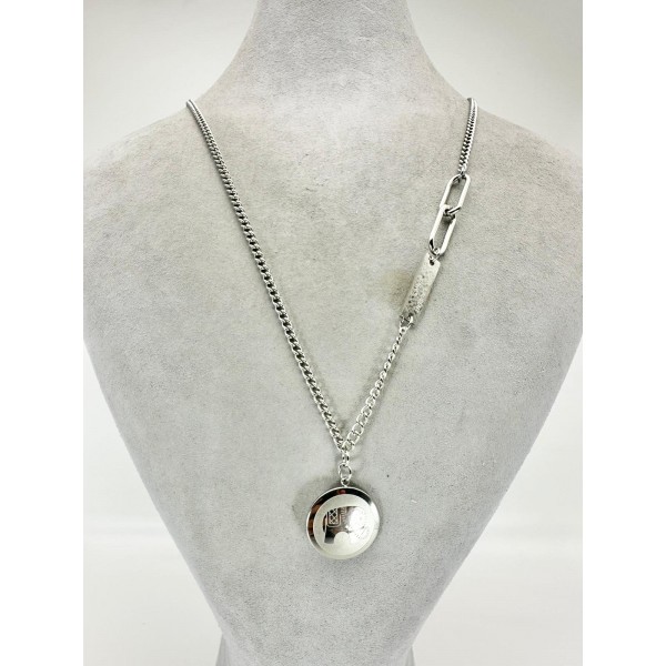 Gümüş Fil Desenli Kolye